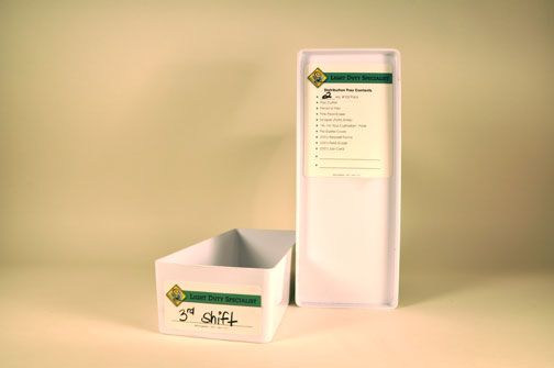 Light Duty Specialist Distribution Tray Labels