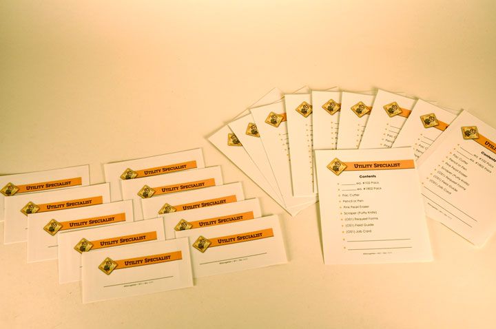 Utility Specialist Distribution Tray Labels Pack