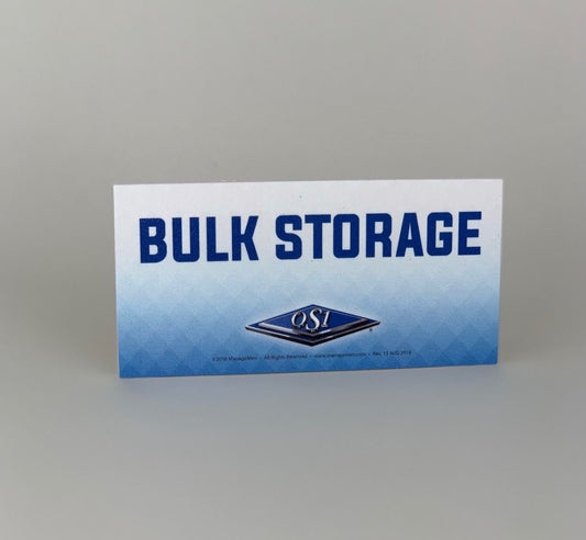 Bulk Storage Signs
